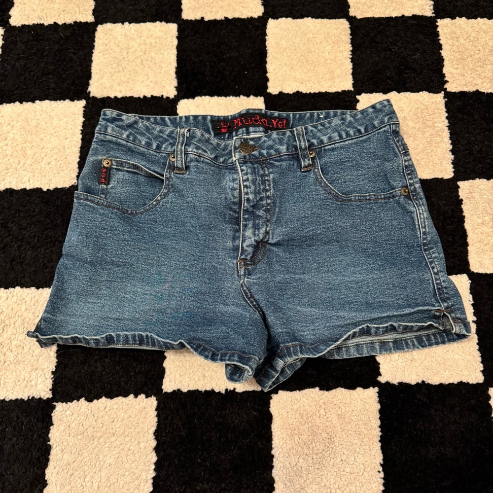 Mudd Yo! Vintage Late 90’s / Early Y2K Blue Denim Short Shorts